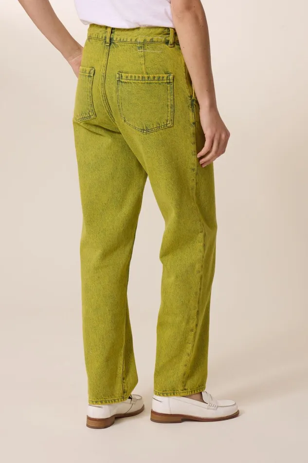 Pants and Jeans Women Leon and Harper Patrick Plain Jeans Yellow