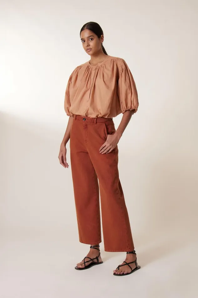 Pants and Jeans Women Leon and Harper Philo Pl2 Pants Terracotta