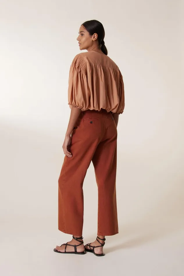 Pants and Jeans Women Leon and Harper Philo Pl2 Pants Terracotta