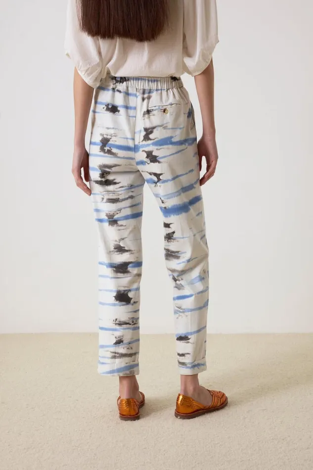 Pants and Jeans Women Leon and Harper Pol Tie and Dye Trousers Blue