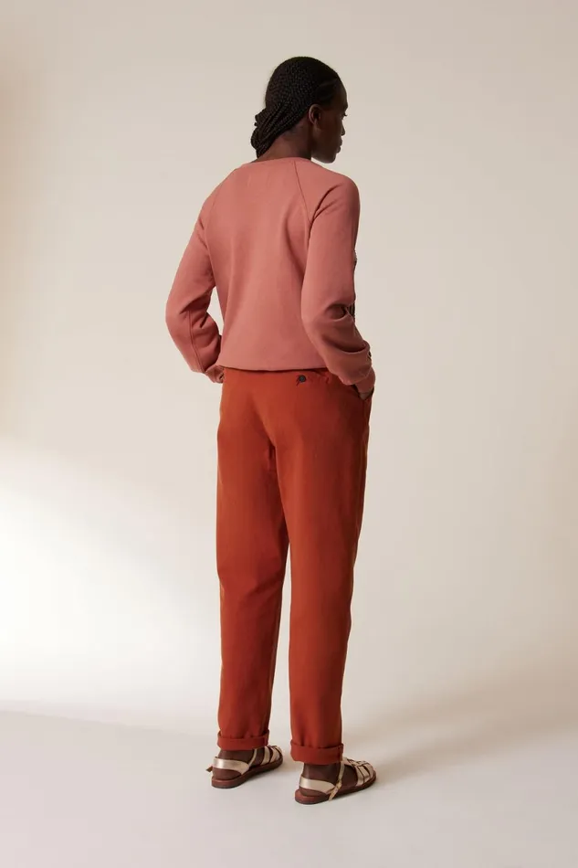 Pants and Jeans Women Leon and Harper Prodige Pl2 Pants Terracotta