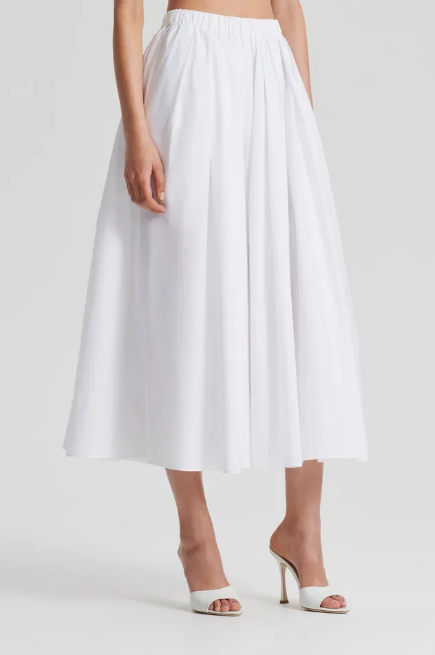 PARACHUTE FULL SKIRT WHITE Skirts Scanlan Theodore Women PARACHUTE FULL SKIRT WHITE Skirts Scanlan Theodore Women