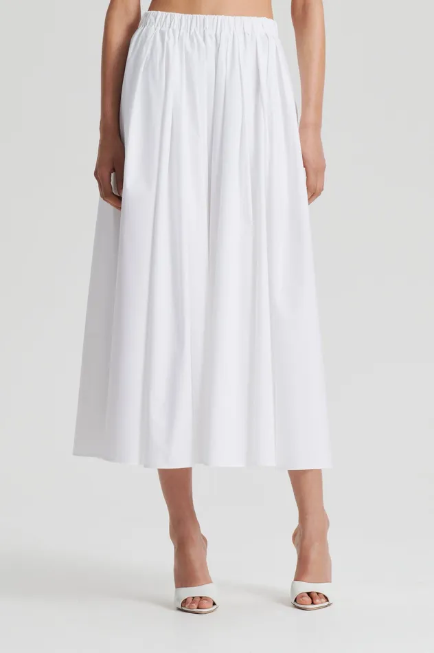 PARACHUTE FULL SKIRT WHITE Skirts Scanlan Theodore Women PARACHUTE FULL SKIRT WHITE Skirts Scanlan Theodore Women