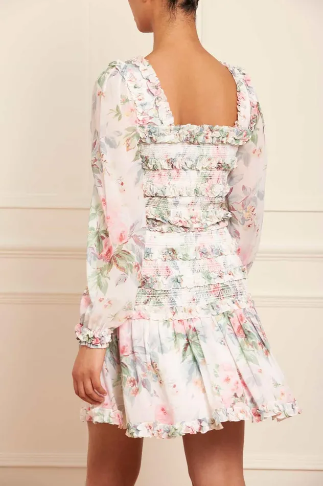 Paradise Garden Maria Chiffon Crop Top Multi Women Needle and Thread Tops
