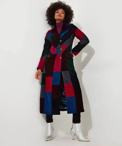 Perfectly Patchwork Coat Multi Coats and Jackets Joebrowns Apparel Perfectly Patchwork Coat Multi Coats and Jackets Joebrowns Apparel