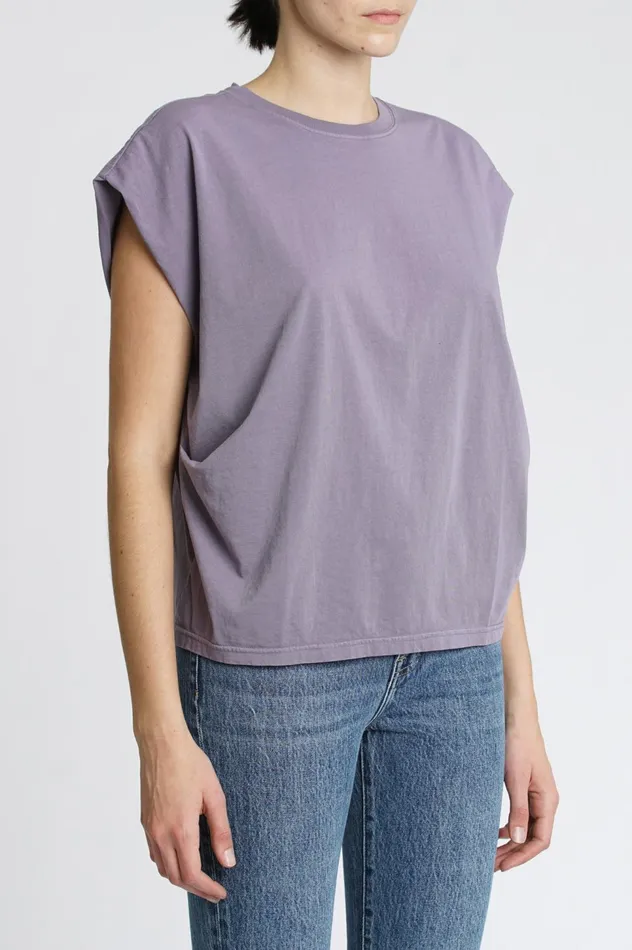 Pistola Denim Trina Muscle Tee 8211 Lilac Smoke Women Tops