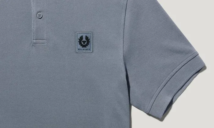 Polo Shirts Men Belstaff Belstaff Polo Blue Flint