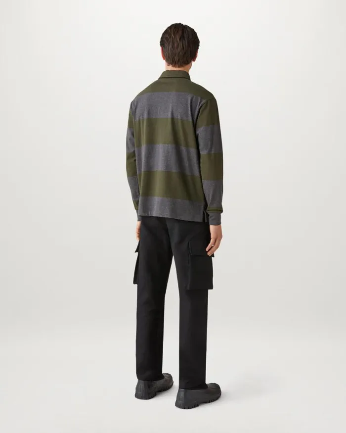 Polo Shirts Men Belstaff Drum Polo Tile Green Charcoal Heather Polo Shirts Men Belstaff Drum Polo Tile Green Charcoal Heather