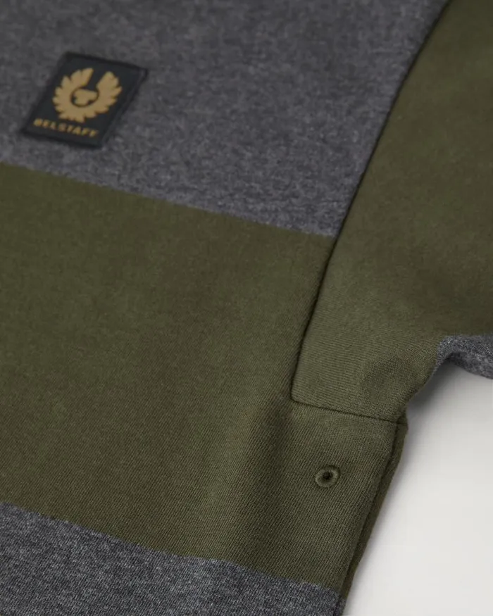 Polo Shirts Men Belstaff Drum Polo Tile Green Charcoal Heather Polo Shirts Men Belstaff Drum Polo Tile Green Charcoal Heather