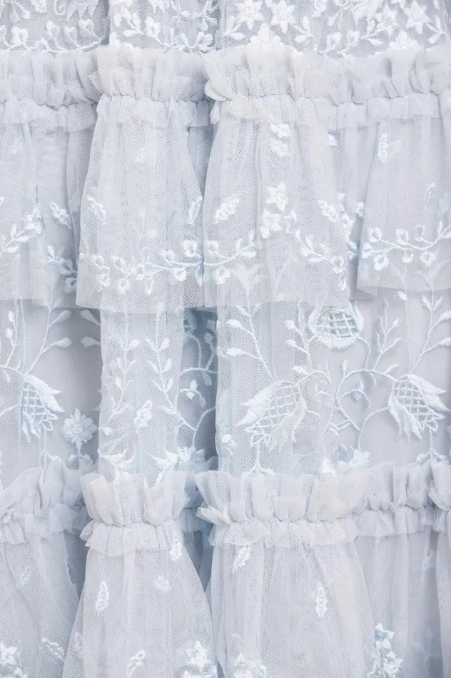 Primrose Long Sleeve Midaxi Dress Blue Women Needle and Thread Dresses