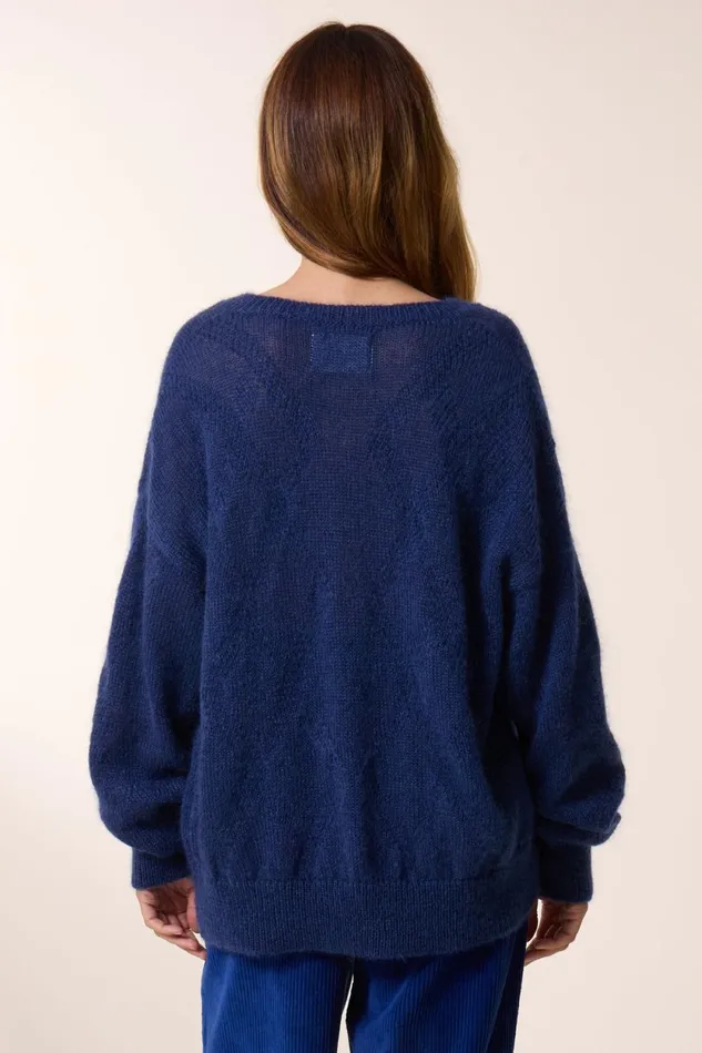 Pulls and Vests Women Leon and Harper Malili Pln Jumper Navy
