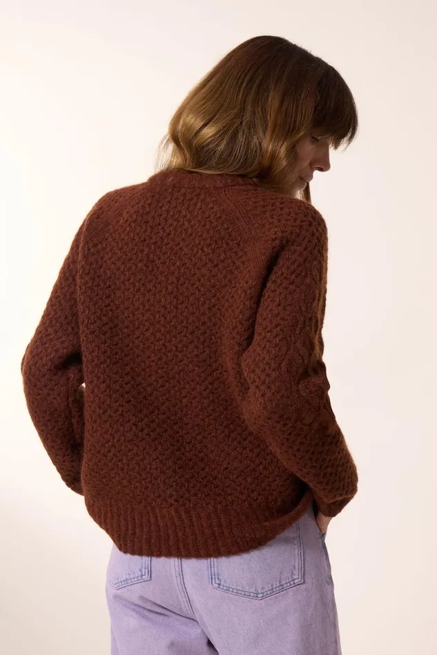 Pulls and Vests Women Leon and Harper Marius Chn Jumper Brown