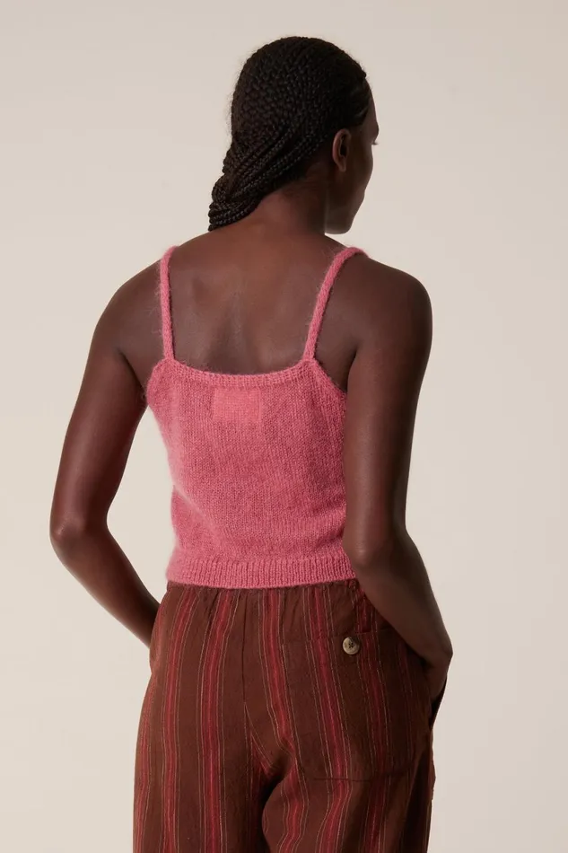 Pulls and Vests Women Leon and Harper Mia Plain Top Pink