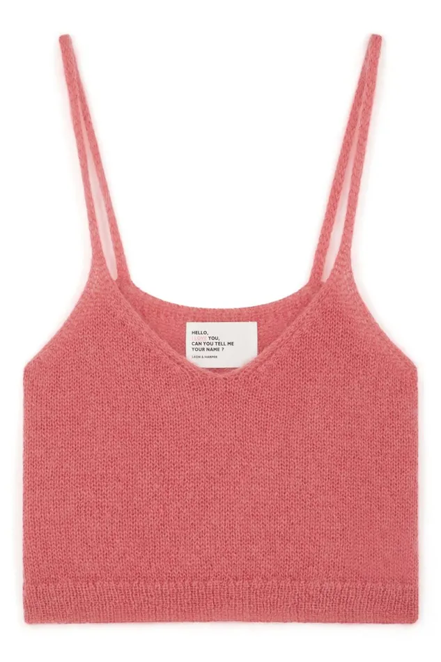 Pulls and Vests Women Leon and Harper Mia Plain Top Pink