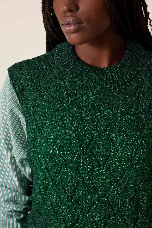 Pulls and Vests Women Leon and Harper Pull Mitsou Pl3 Green