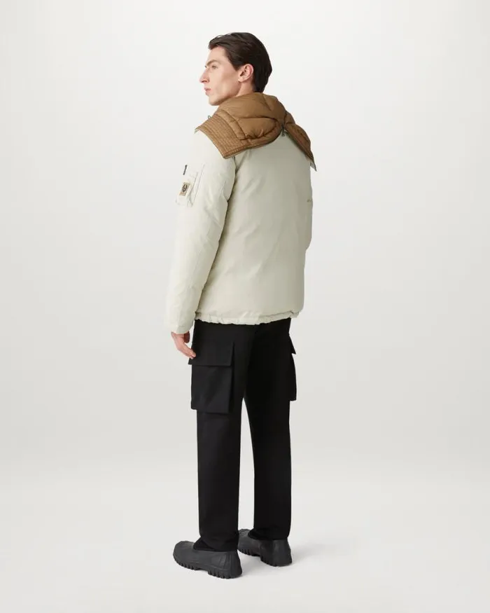 Quilt and Down Jackets Men Belstaff Centenary Reversible Down Jacket Chalk British Khaki