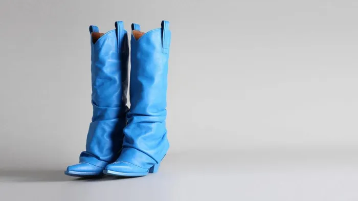 R13 Boots Women Mid Cowboy Boots 8211 Electric Blue R13 Boots Women Mid Cowboy Boots 8211 Electric Blue
