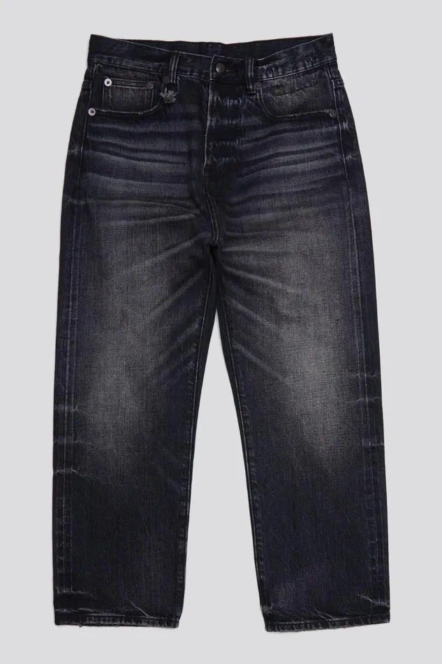 R13 Boyfriend Women ROMEO JEAN 8211 ETON SELVEDGE BLACK