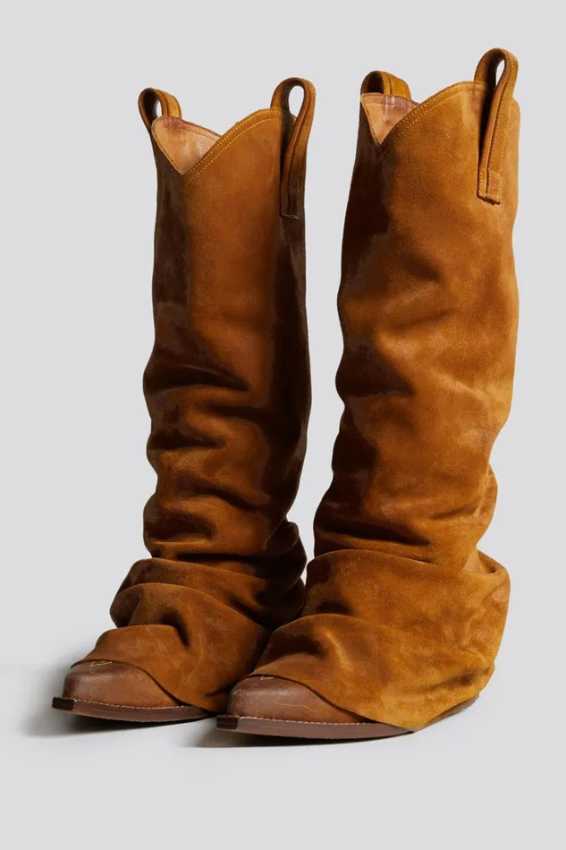 R13 Cowboys Women MID COWBOY BOOT 8211 LIGHT BROWN
