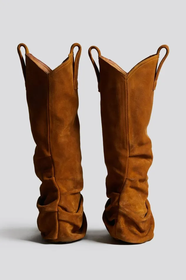 R13 Cowboys Women MID COWBOY BOOT 8211 LIGHT BROWN