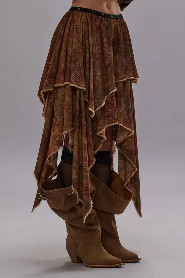 R13 Dresses and Skirts Women HANDKERCHIEF SKIRT 8211 PAISLEY PRINT