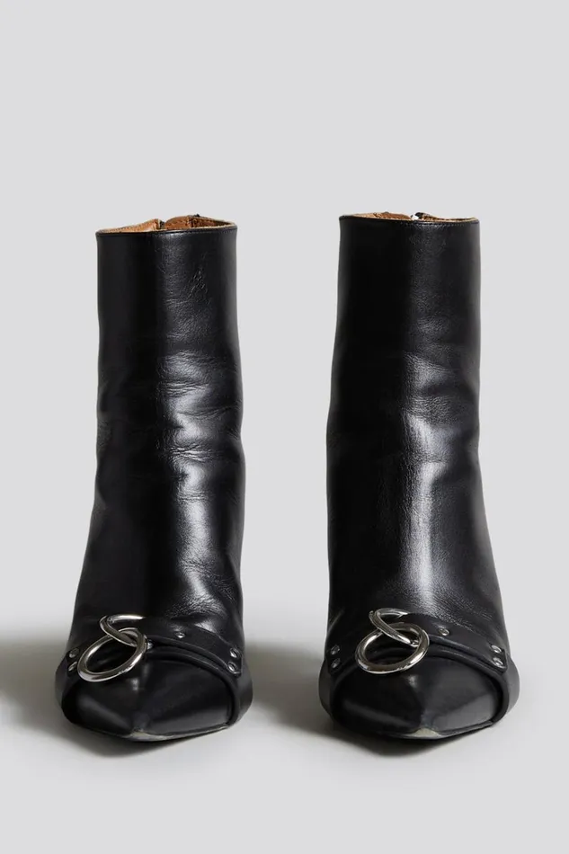R13 Harness Women SID HEELED HARNESS BOOT 8211 BLACK