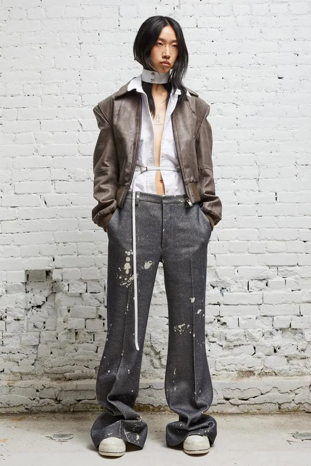 R13 Jackets and Coats Women AMERICANA ZIP JACKET 8211 DISTRESSED GREY