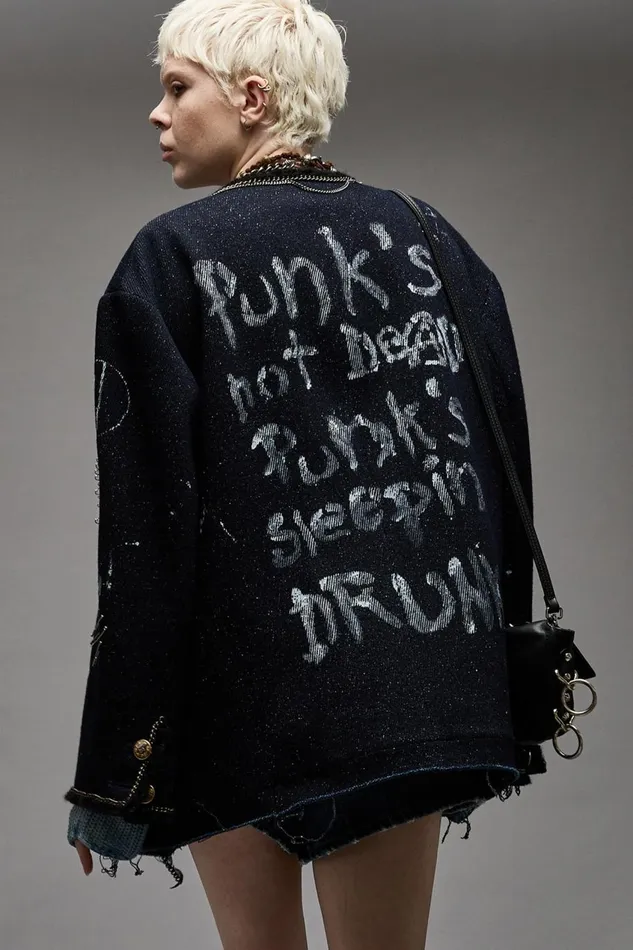 R13 Jackets and Coats Women SLOUCH CHORE JACKET 8211 GRAFFITI TWEED