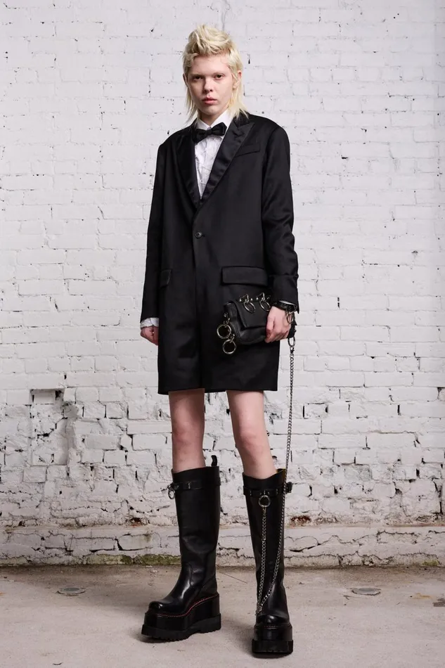 R13 Jackets and Coats Women TUXEDO ROMPER 8211 BLACK