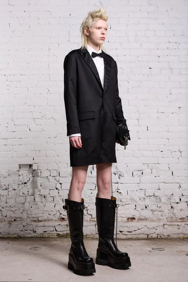 R13 Jackets and Coats Women TUXEDO ROMPER 8211 BLACK