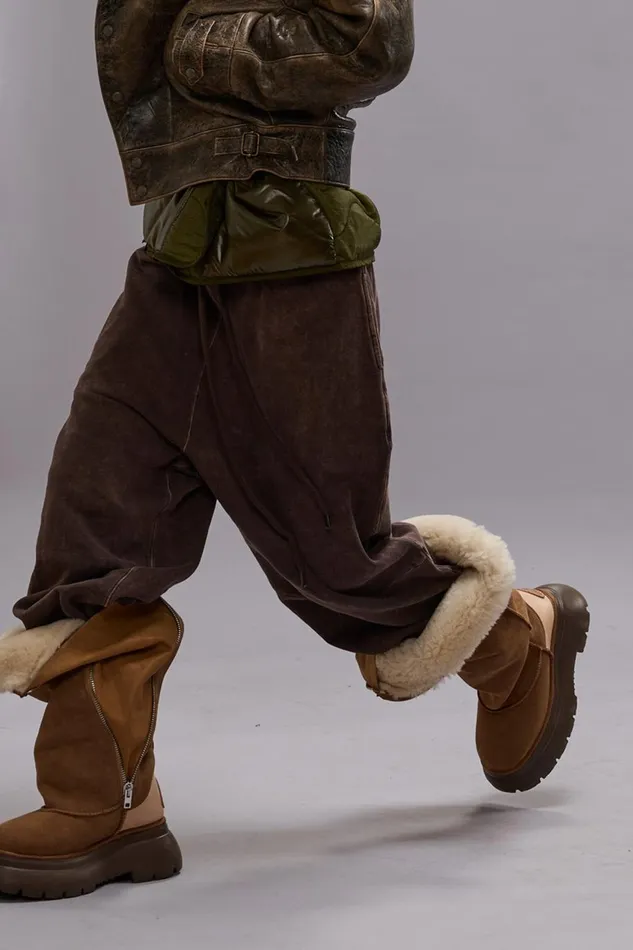 R13 Pants and Shorts Women ARTICULATED KNEE SWEATPANT 8211 BROWN