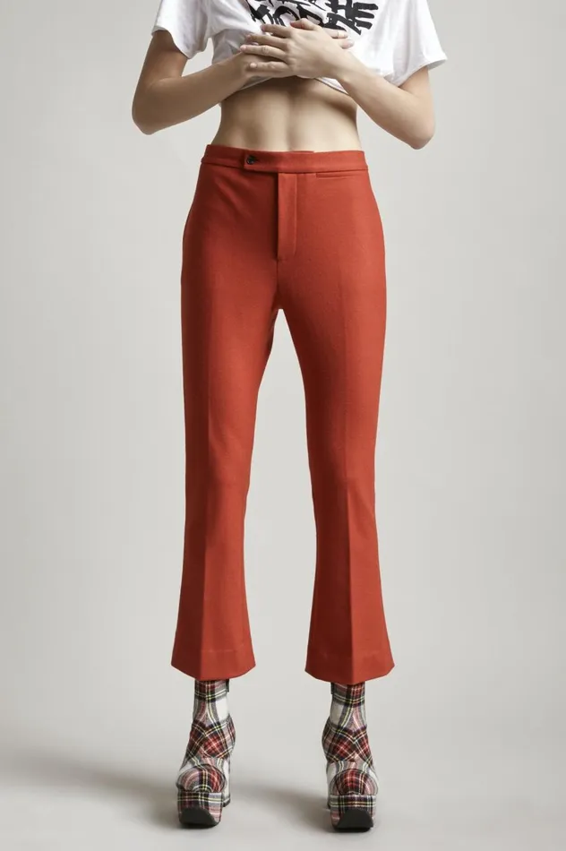 R13 Pants and Shorts Women SKINNY KICK FLARE 8211 RED