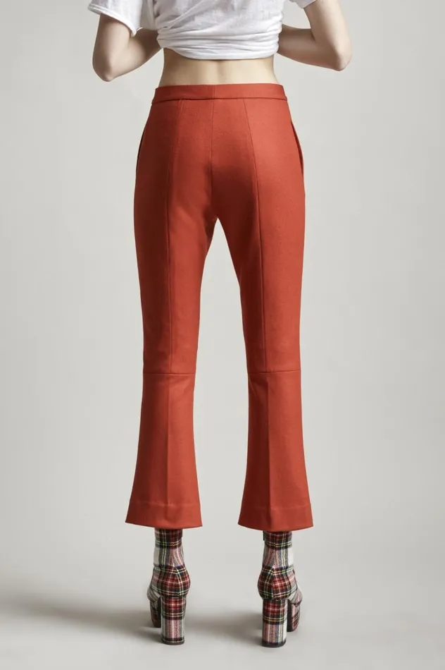 R13 Pants and Shorts Women SKINNY KICK FLARE 8211 RED