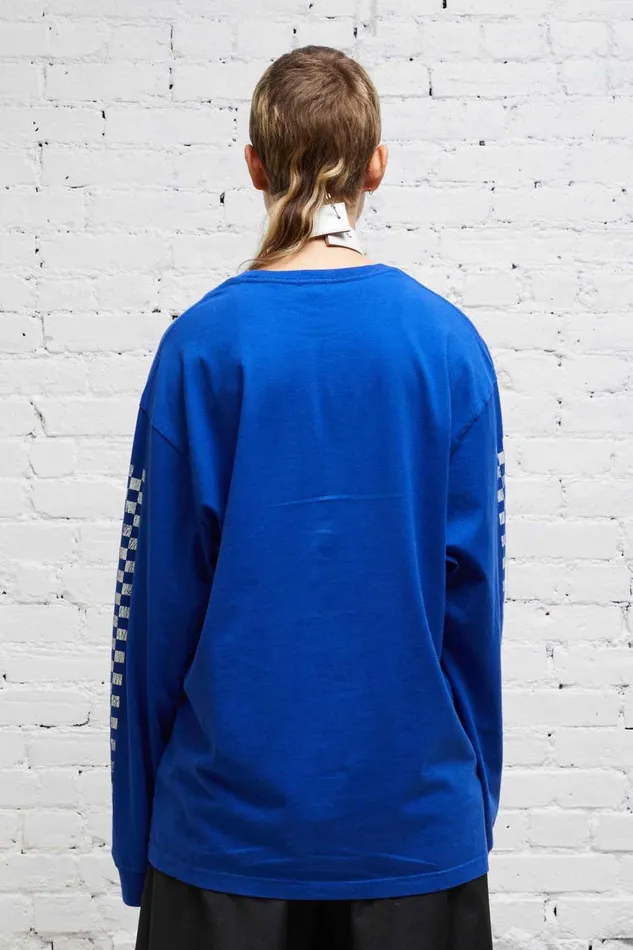 R13 Sale Men SKATE LONG SLEEVE T 8211 BLUE