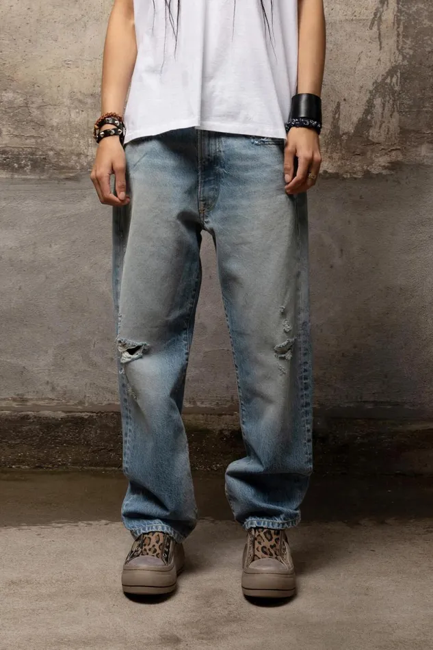 R13 Sale Women BOYFRIEND JEAN 8211 EASTON BLUE