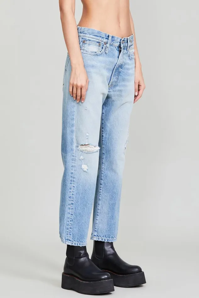 R13 Sale Women BOYFRIEND JEAN 8211 EASTON BLUE