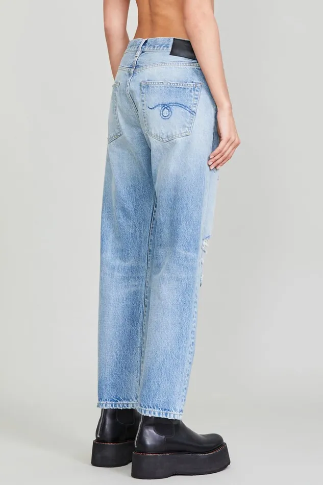 R13 Sale Women BOYFRIEND JEAN 8211 EASTON BLUE