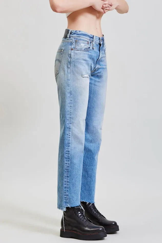 R13 Sale Women BOYFRIEND JEAN 8211 IRVING BLUE