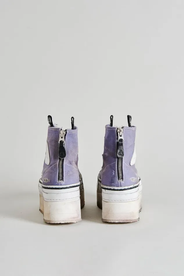 R13 Sale Women COURTNEY PLATFORM HIGH TOP SNEAKER 8211 LILAC