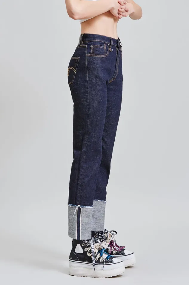 R13 Sale Women Courtney Slim 8211 Indigo Rise Denim