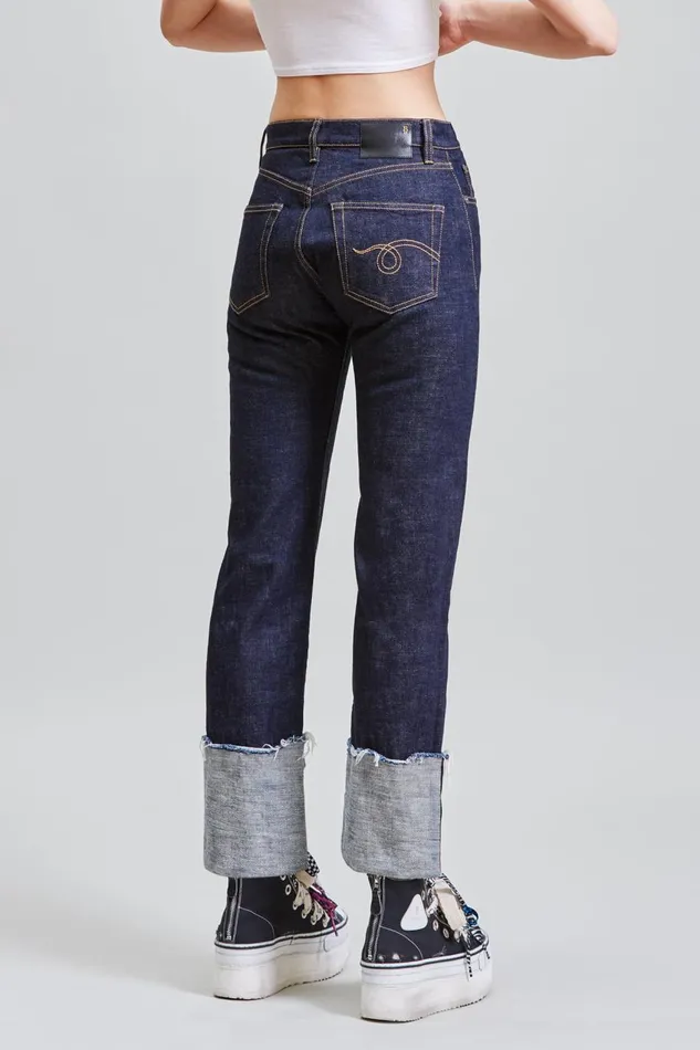 R13 Sale Women Courtney Slim 8211 Indigo Rise Denim
