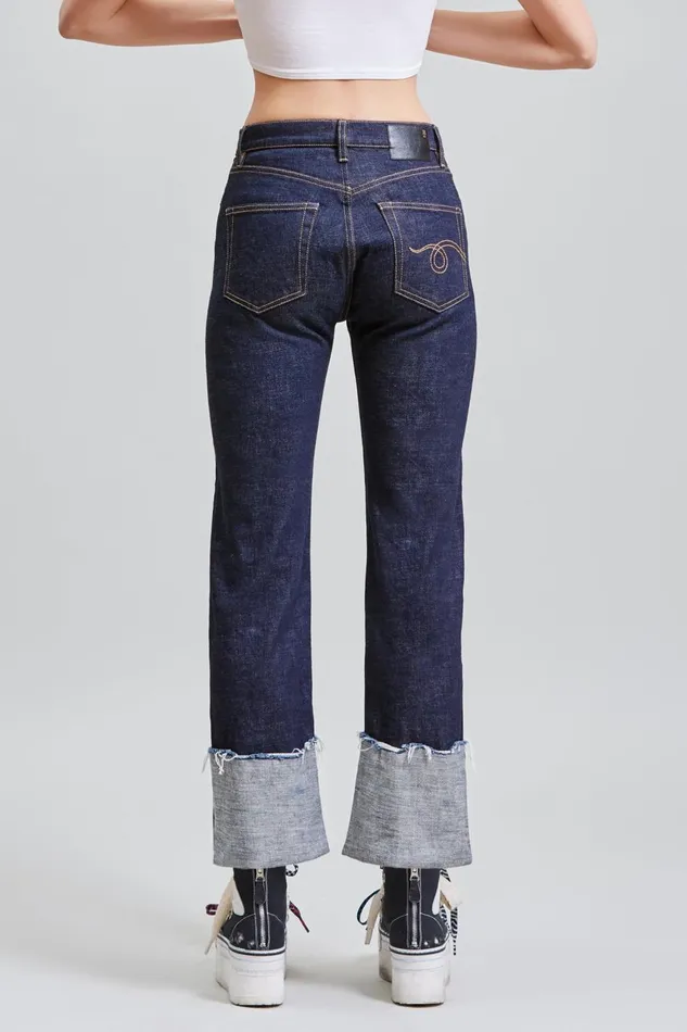 R13 Sale Women Courtney Slim 8211 Indigo Rise Denim