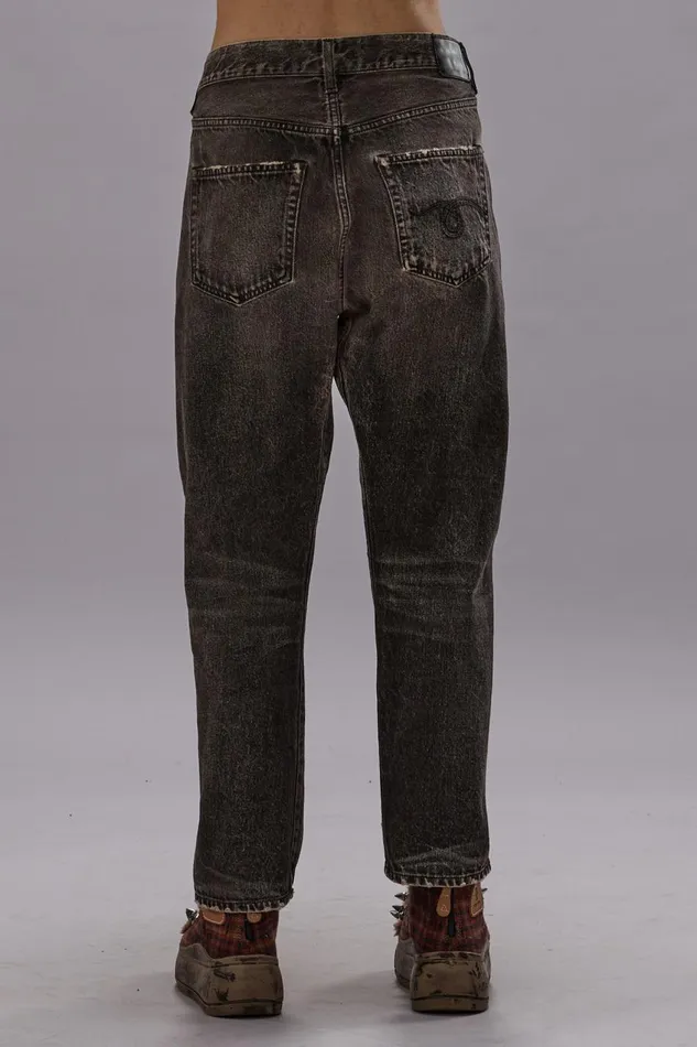 R13 Sale Women CROSS OVER JEAN 8211 MUD GREY