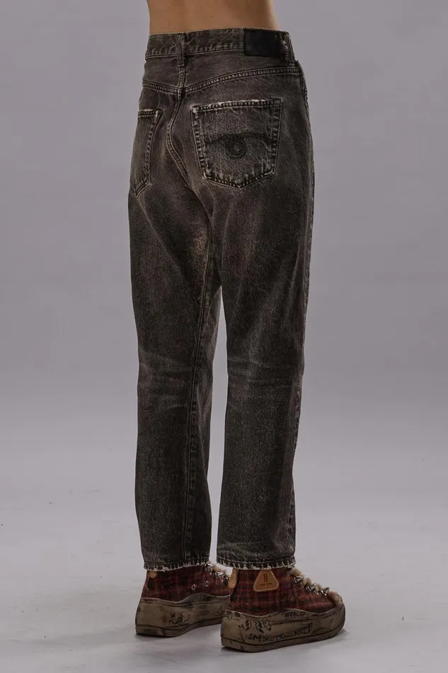 R13 Sale Women CROSS OVER JEAN 8211 MUD GREY