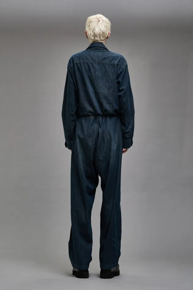R13 Sale Women OPEN FRONT COVERALL 8211 CARMEN INDIGO