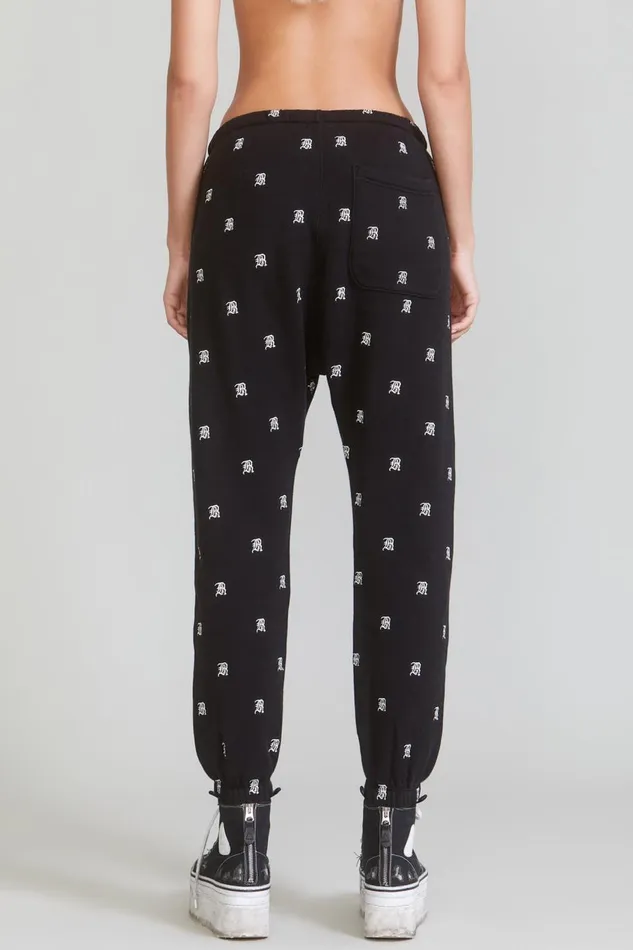 R13 Sale Women R13 ALLOVER SWEATPANTS 8211 BLACK
