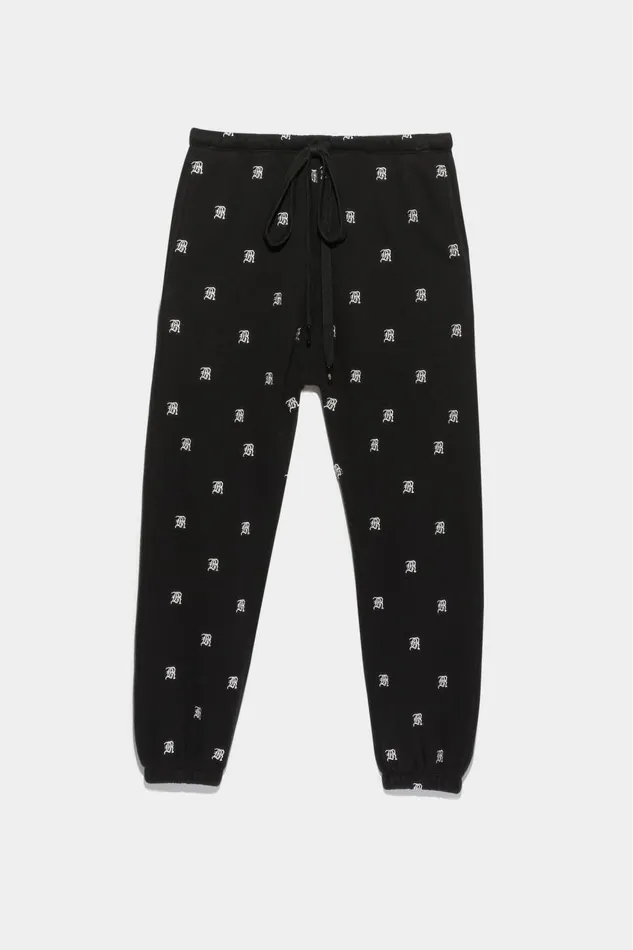 R13 Sale Women R13 ALLOVER SWEATPANTS 8211 BLACK