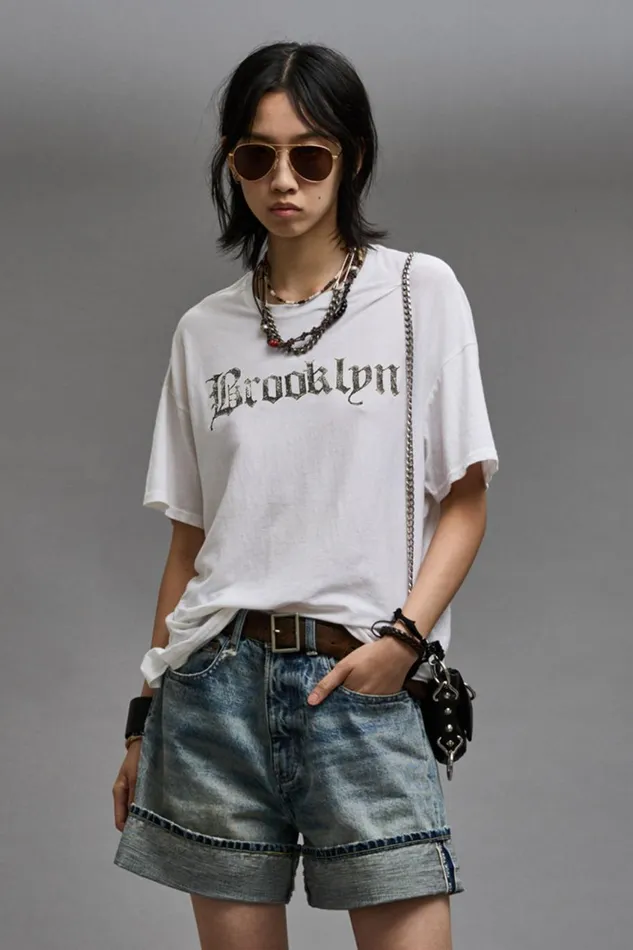 R13 Sale Women R13 BROOKLYN RELAXED T 8211 ECRU