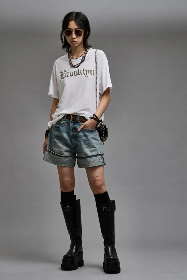 R13 Sale Women R13 BROOKLYN RELAXED T 8211 ECRU