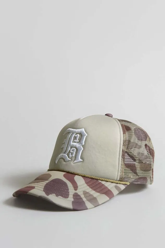 R13 Sale Women R13 TRUCKER HAT 8211 CAMOUFLAGE